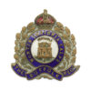 Suffolk Regiment Enamelled Sweetheart Brooch - King's Crown