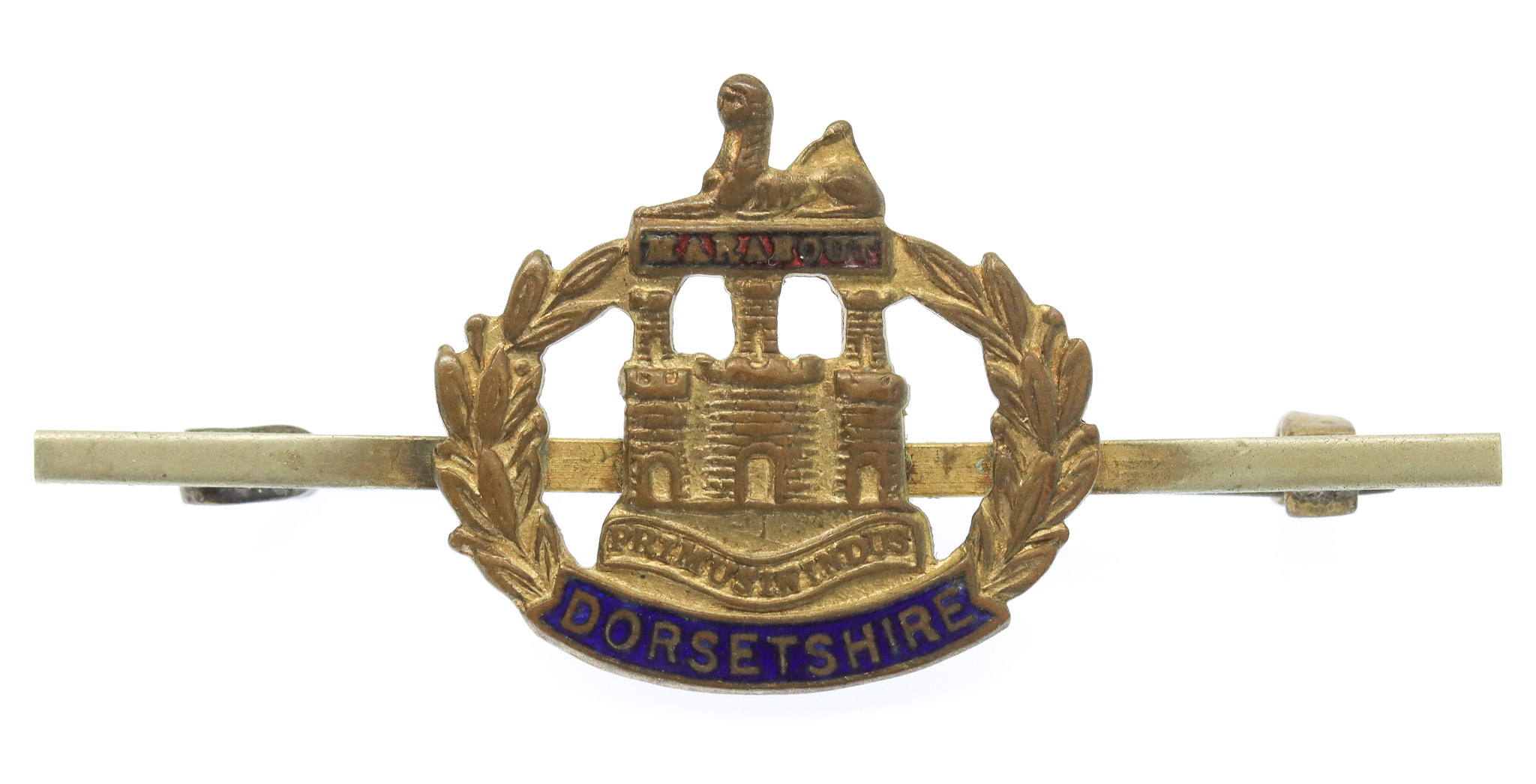 Dorsetshire Regiment Enamelled Sweetheart Brooch