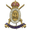 6th Dragoon Guards (Carabiniers) Enamelled Sweetheart Brooch