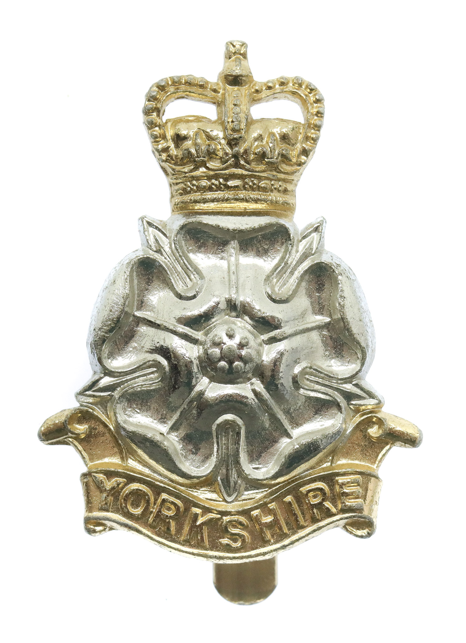 Yorkshire Brigade Anodised (Staybrite) Cap Badge