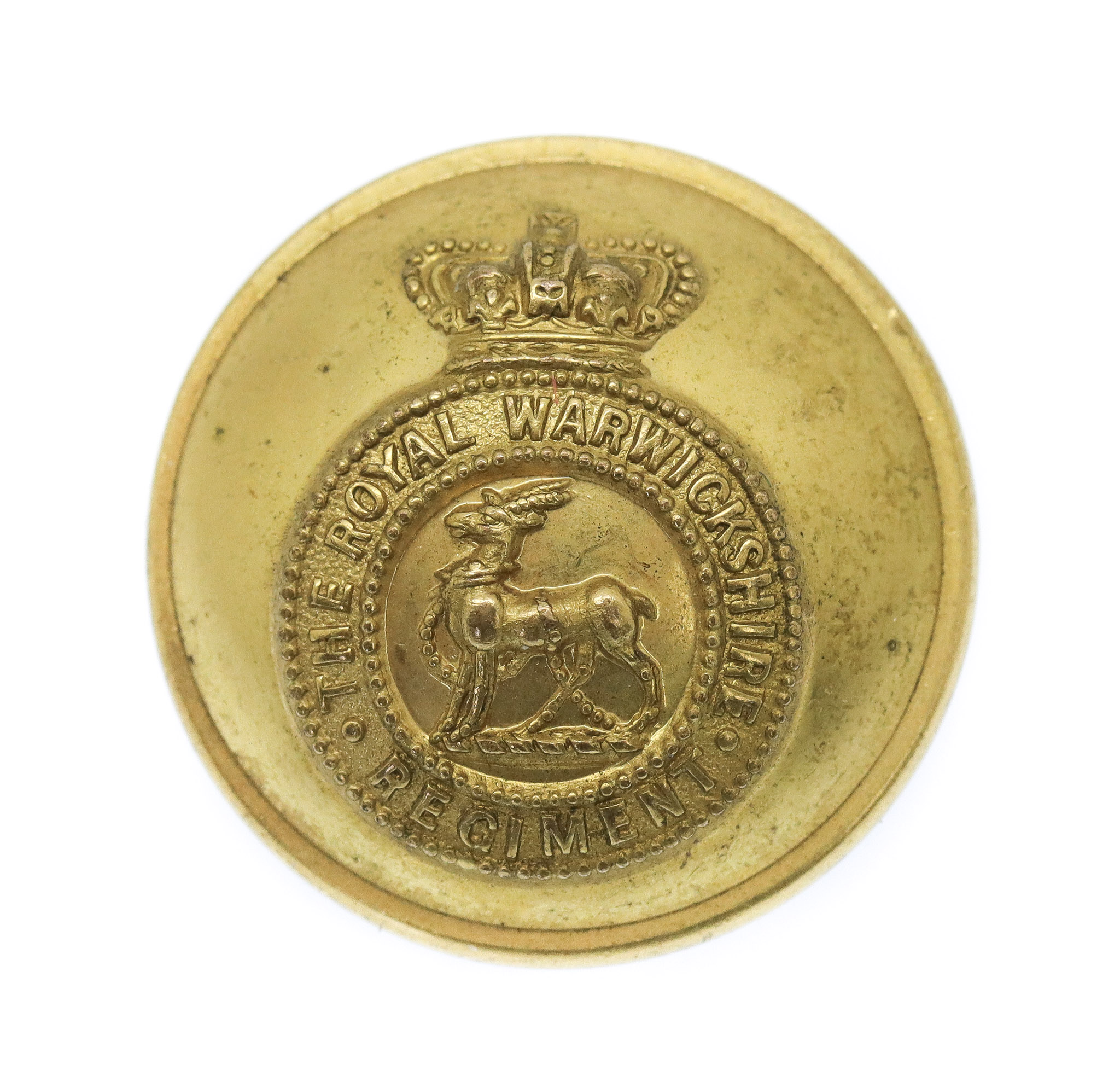 Victorian Royal Warwickshire Regiment Officer's Button (25mm)