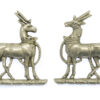 Pair of Royal Warwickshire Regiment Collar Badges