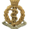 Royal Army Medical Corps (R.A.M.C.) Bi-Metal Cap Badge - Queen's Crown