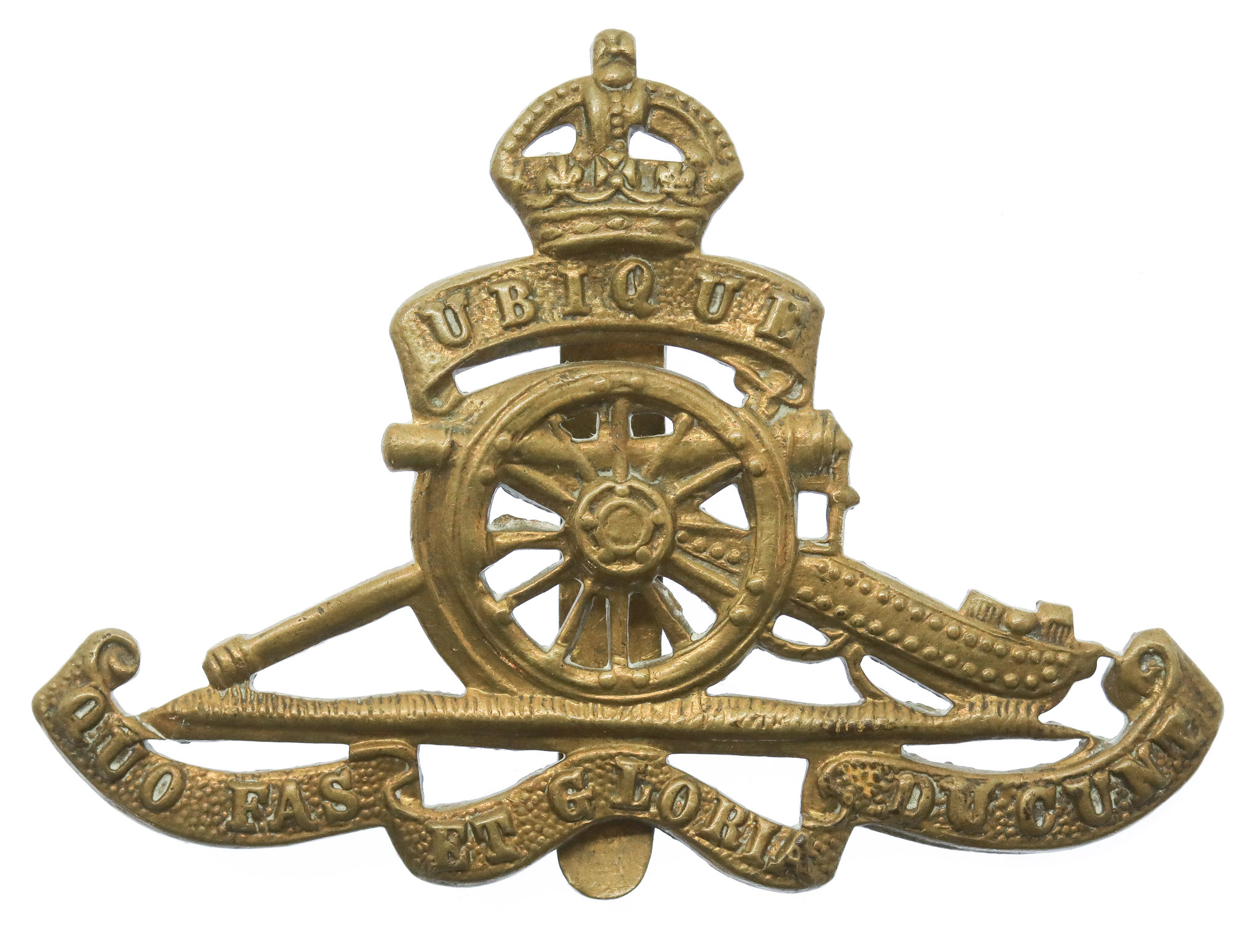 Royal Artillery Cap Badge - King's Crown