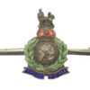 Royal Marines Sterling Silver & Enamel Sweetheart Brooch