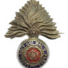 Royal Fusiliers Enamelled Sweetheart Brooch - King's Crown