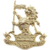 Wellington School Somerset O.T.C. Anodised (Staybrite) Cap Badge