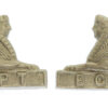 Pair of South Wales Borderers Collar Badges