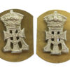 Pair of Yorkshire Regiment (Green Howards) Collar Badges