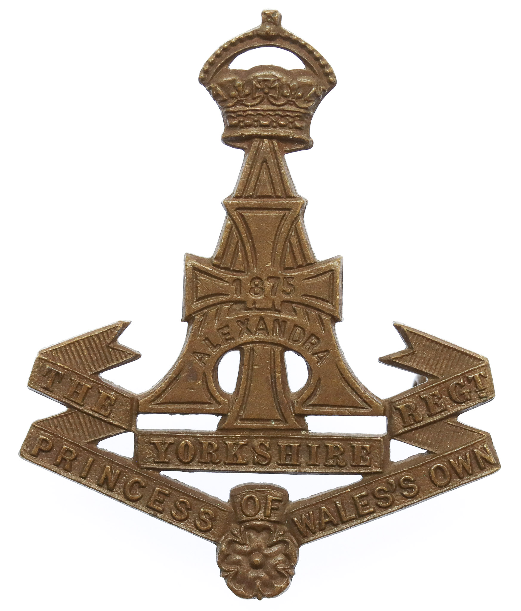 Yorkshire Regiment (Green Howards) Officer's Service Dress Collar Badge