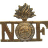 Northumberland Fusiliers Brass Shoulder Title