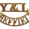 12th (Sheffield Pals) Bn. York & Lancaster Regiment (Y&L/SHEFFIELD) Shoulder Title