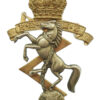 Royal Electrical & Mechanical Engineers (R.E.M.E.) Officer's Dress Cap Badge - King's Crown (2nd Pattern)