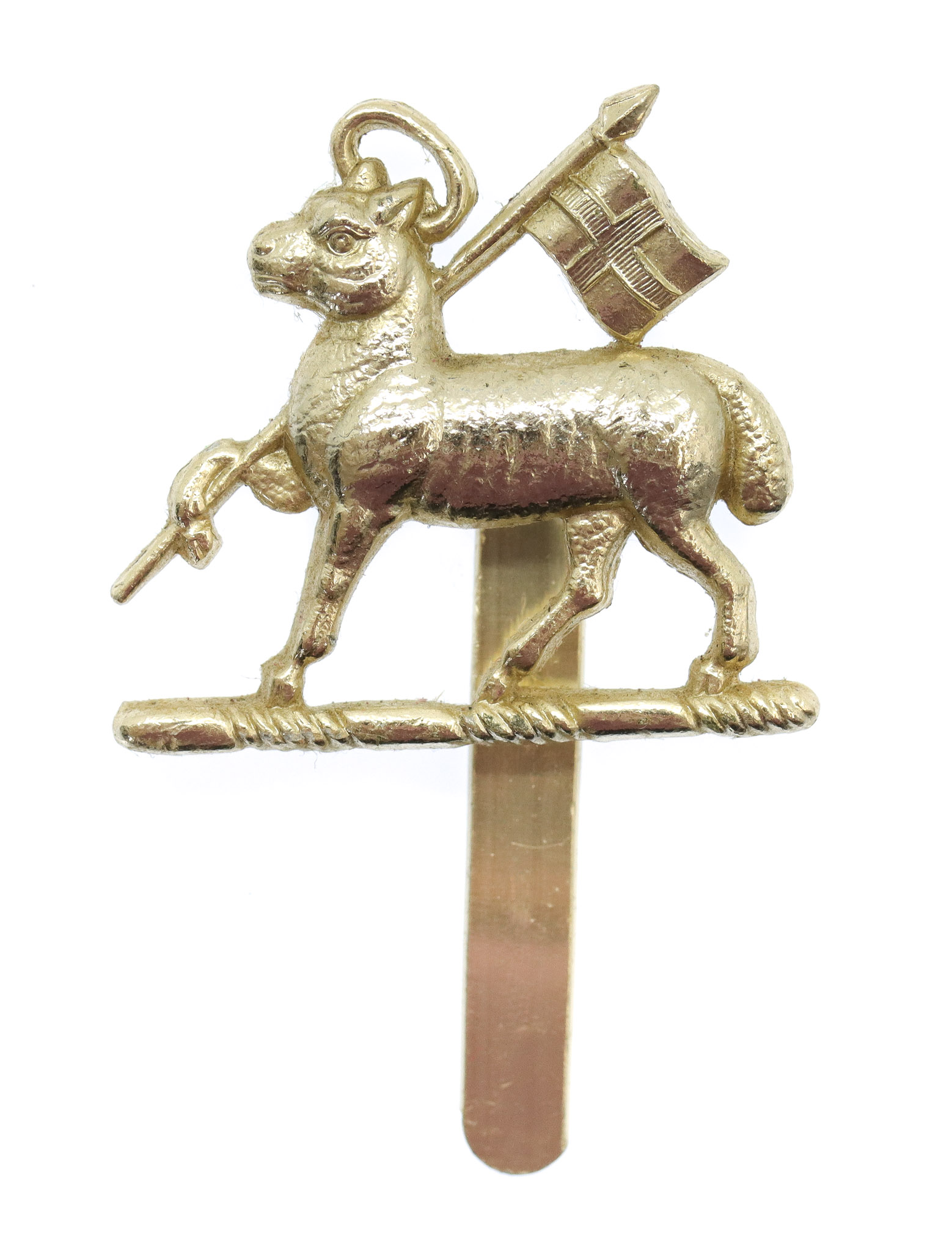 The Queen's (Royal West Surrey) Regiment Anodised (Staybrite) Beret Badge