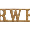 Royal Welsh Fusiliers (R.W.F.) Shoulder Title