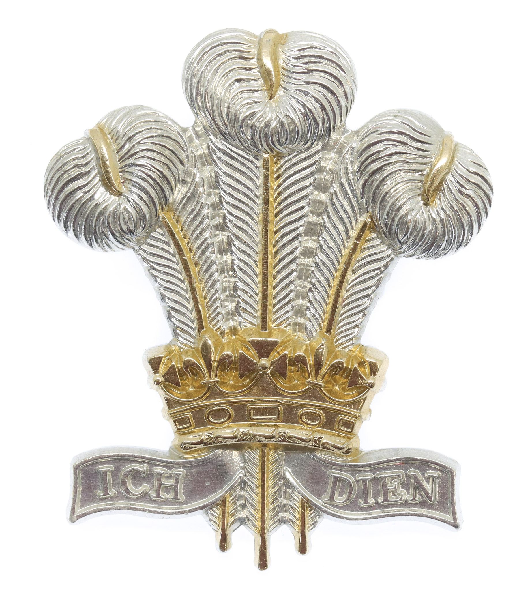 Royal Regiment of Wales Anodised (Staybrite) Cap Badge