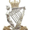Royal Irish Rangers Anodised (Staybrite) Cap Badge - Queen's Crown