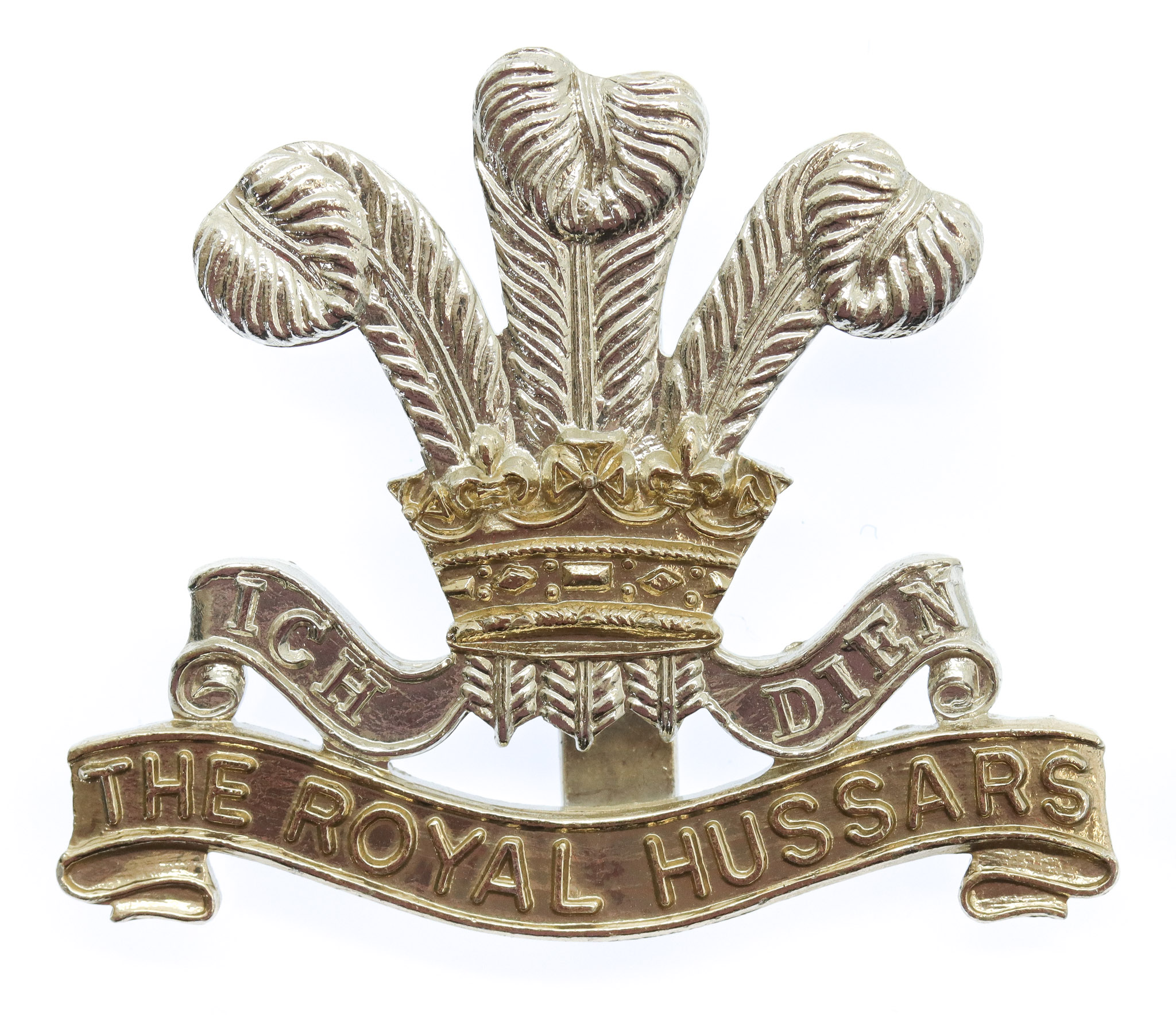 The Royal Hussars Anodised (Staybrite) Cap Badge