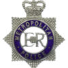 Metropolitan Police Senior Officer's Enamelled Cap Badge - Queen's Crown