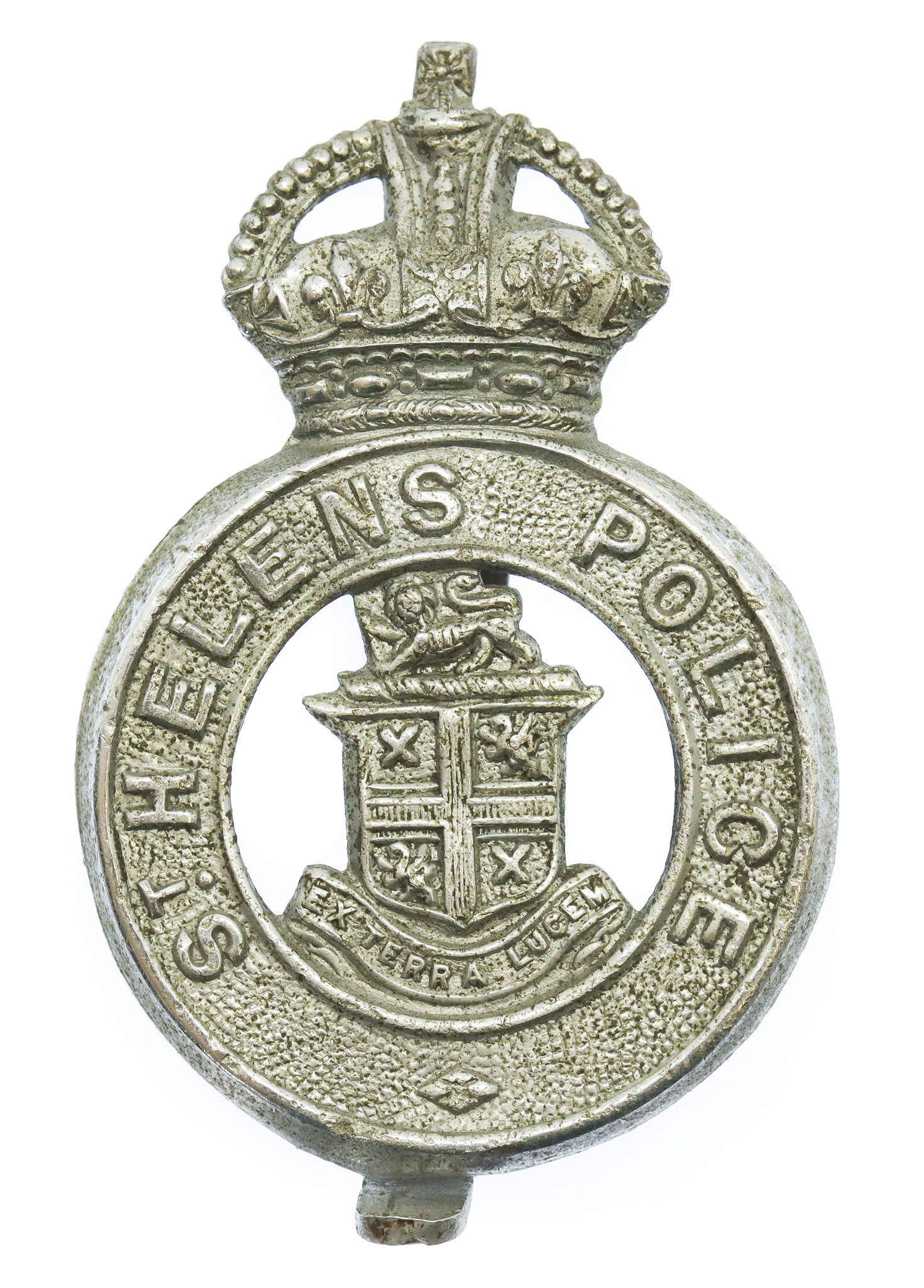 St. Helen's Police Cap Badge - King's Crown 