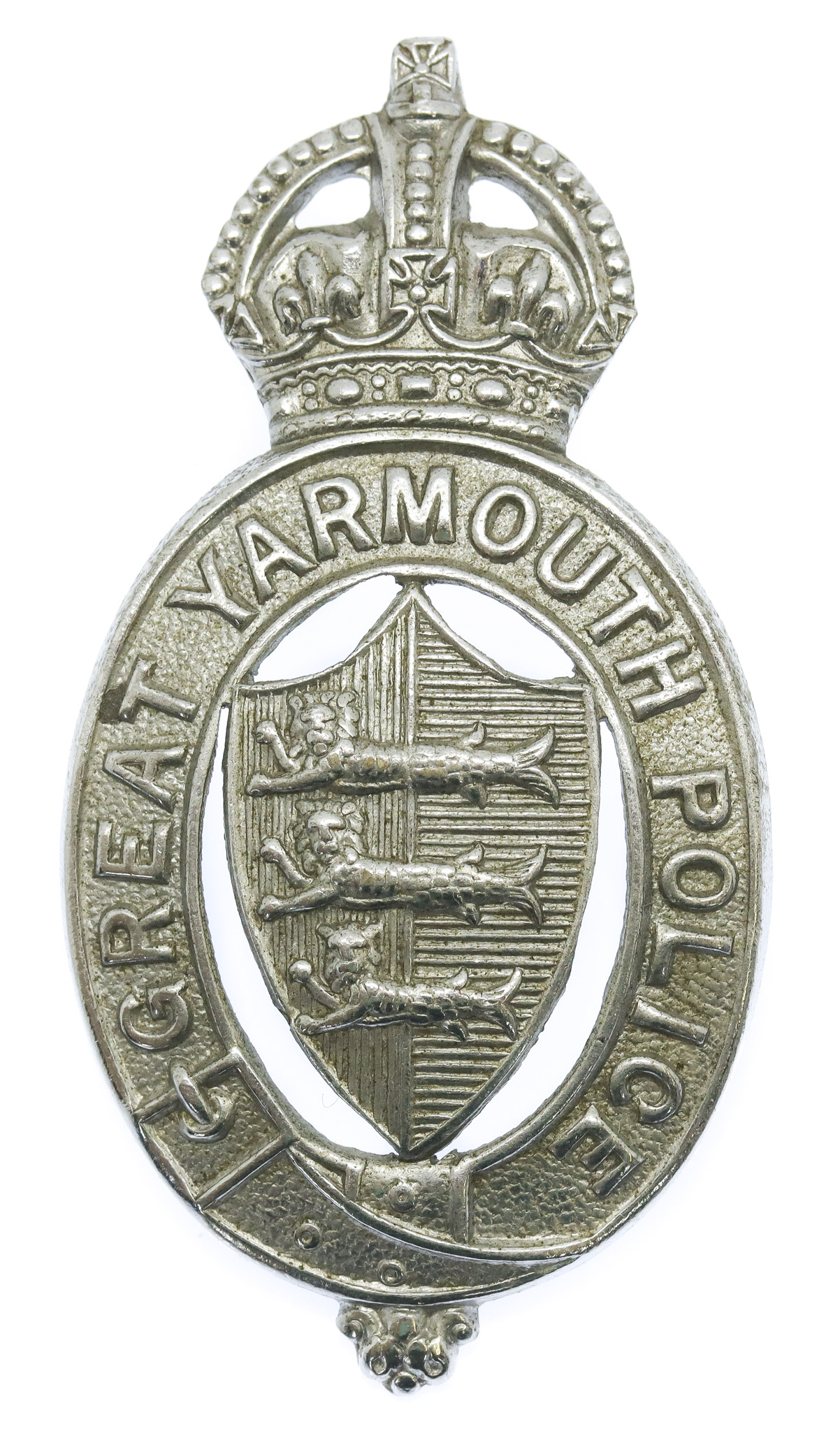Great Yarmouth Police Cap Badge - King's Crown