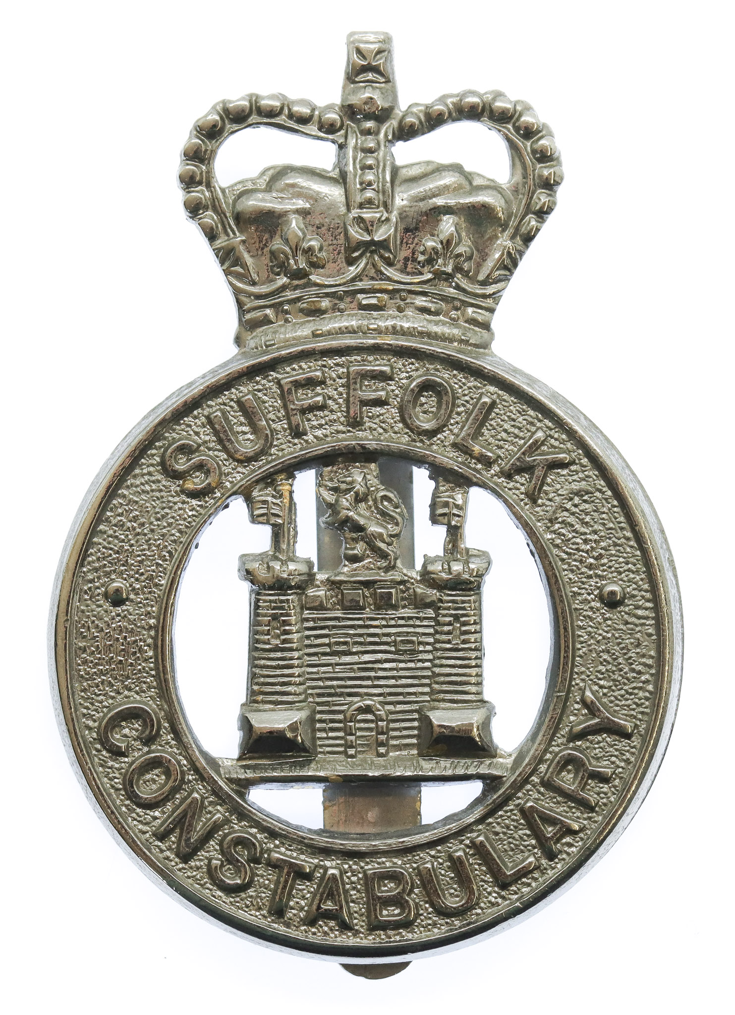 Suffolk Constabulary Large Cap Badge - Queen's Crown