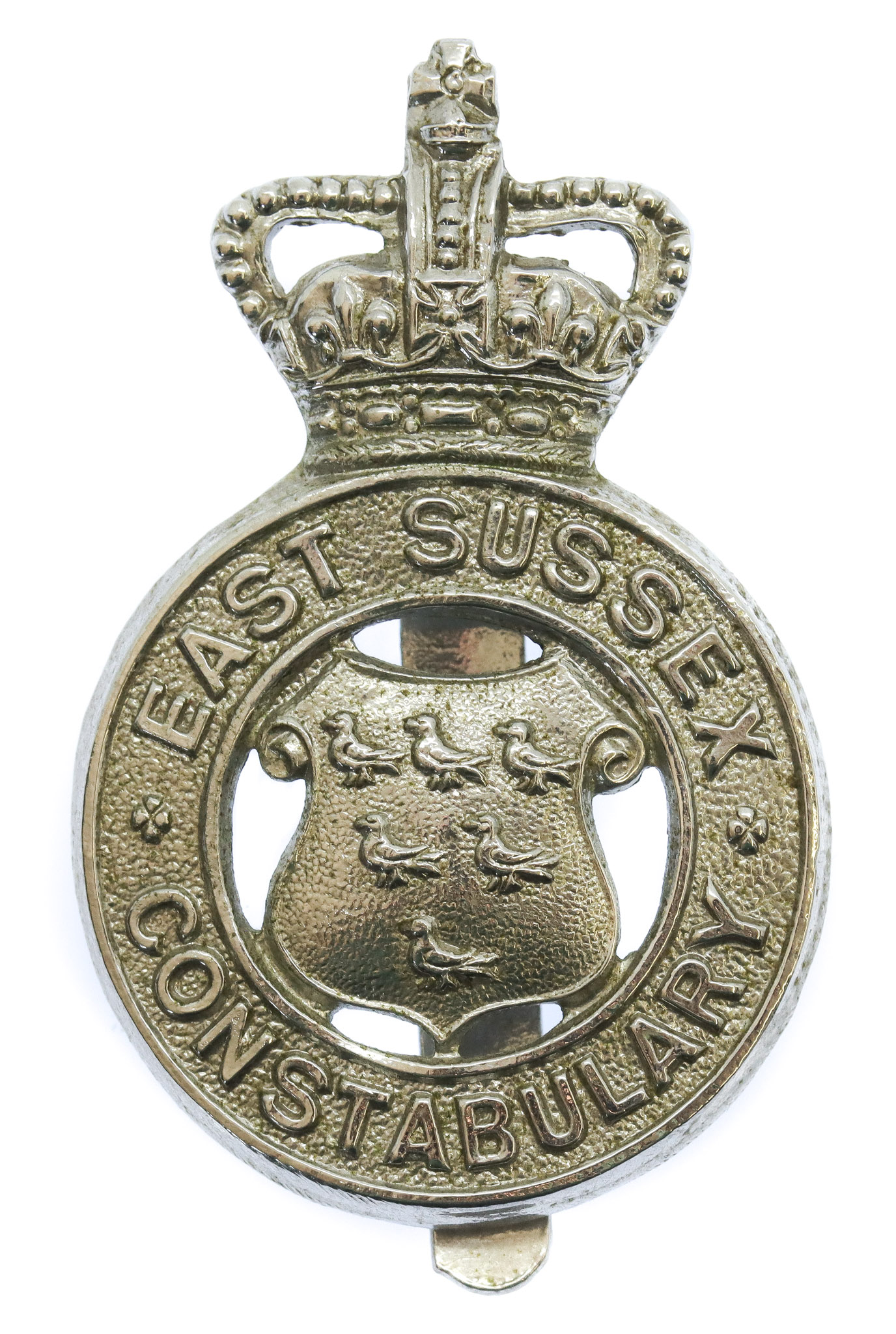 East Sussex Constabulary Cap Badge - Queen's Crown