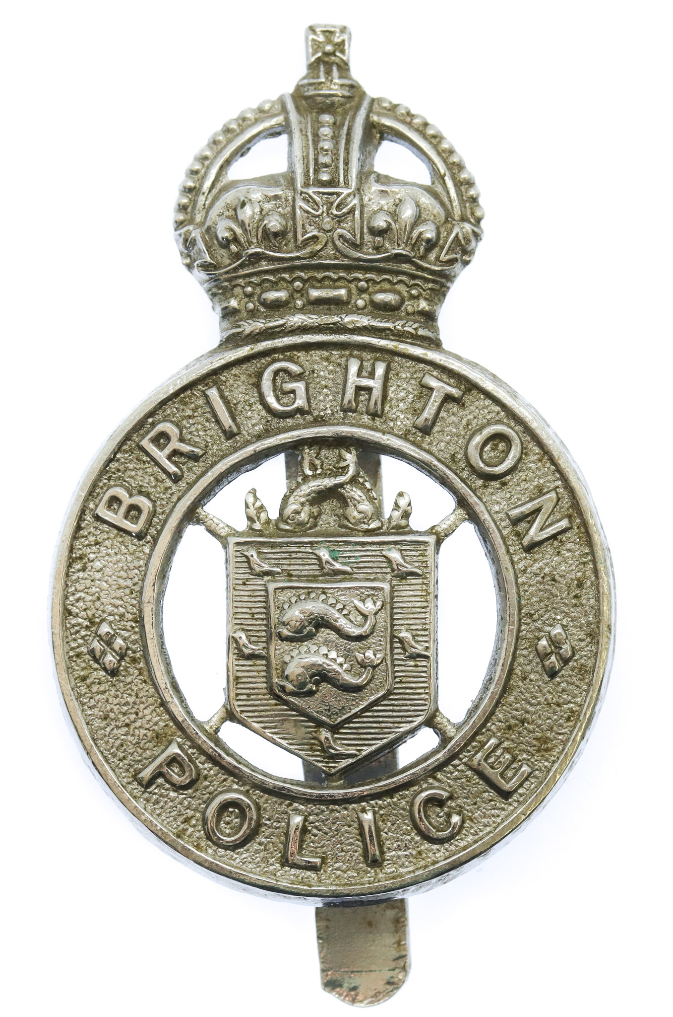 Brighton Borough Police Cap Badge - King's Crown