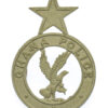 Ghana Police White Metal Cap Badge 