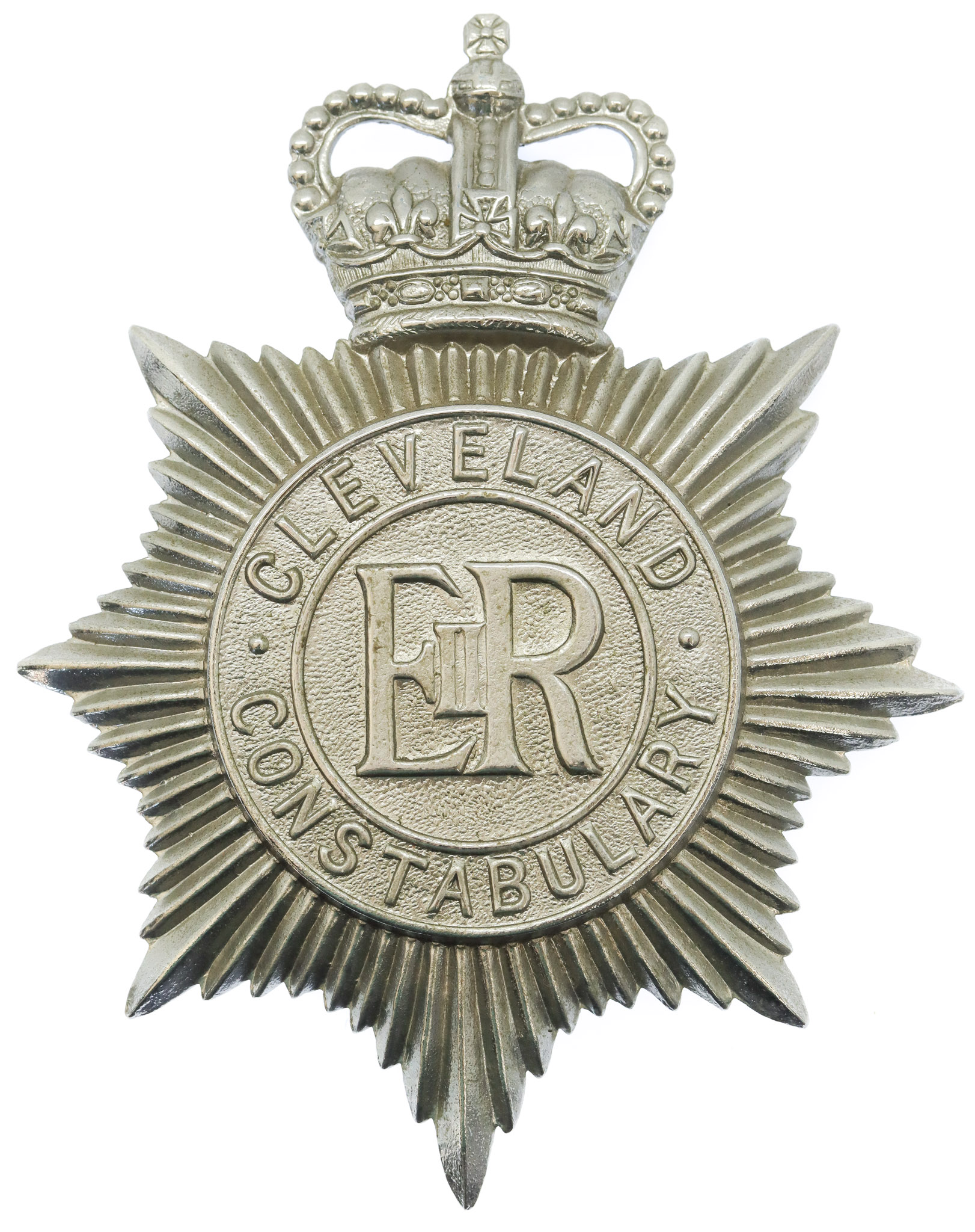 Cleveland Constabulary Helmet Plate - Queen's Crown