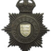 Essex Constabulary Night Helmet Plate - King's Crown