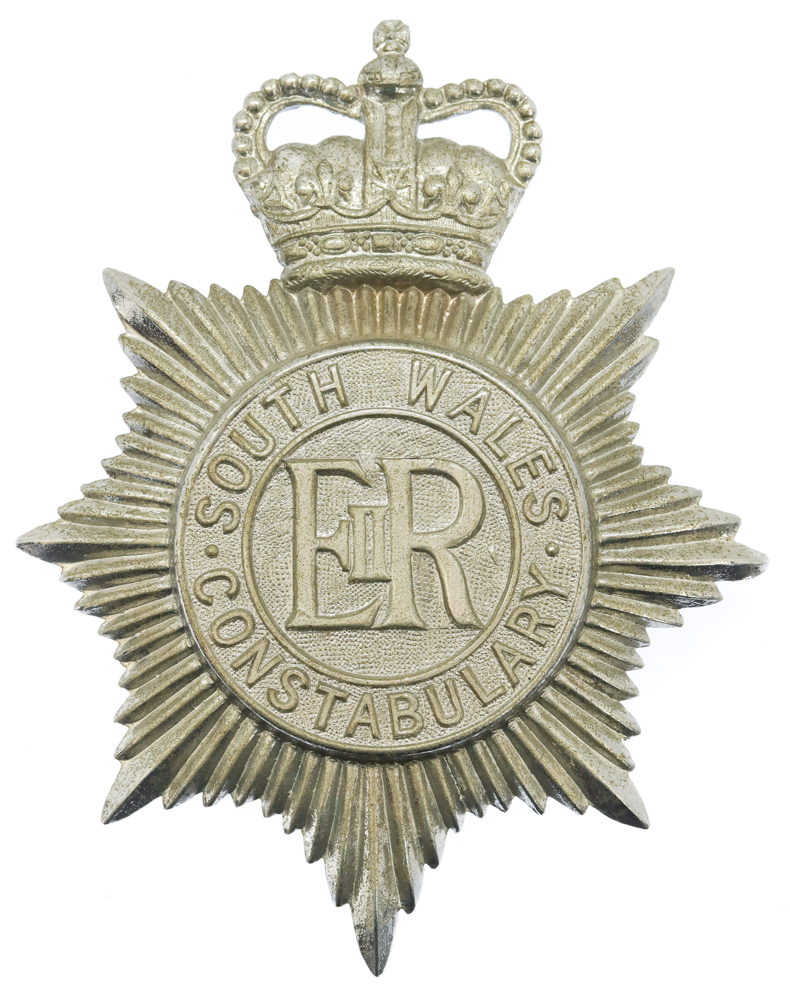 South Wales Constabulary Helmet Plate - Queen's Crown