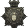 Burnley Borough Police Night Helmet Plate - King's Crown