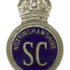 Nottinghamshire Special Constabulary Enamelled Cap Badge - King's Crown
