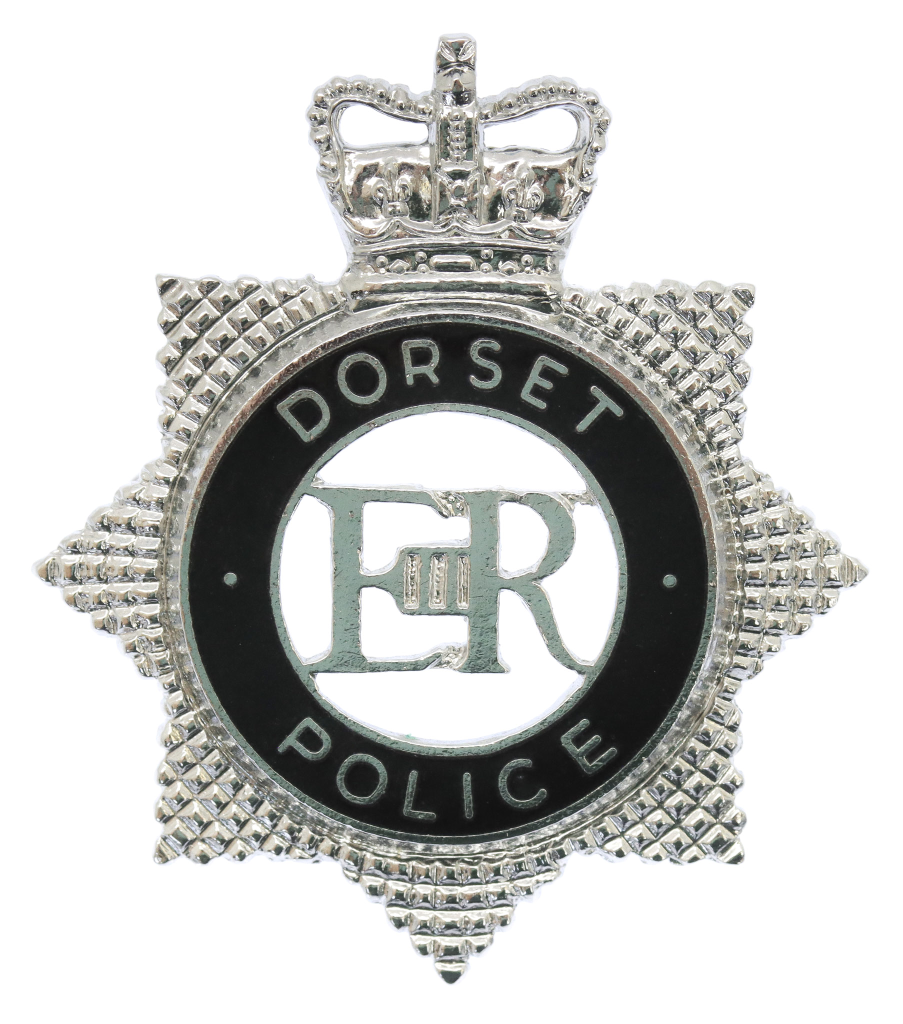 Dorset Police Senior Officer's Enamelled Cap Badge - Queen's Crown
