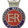 Greater Manchester Police Enamelled Cap Badge - Queen's Crown