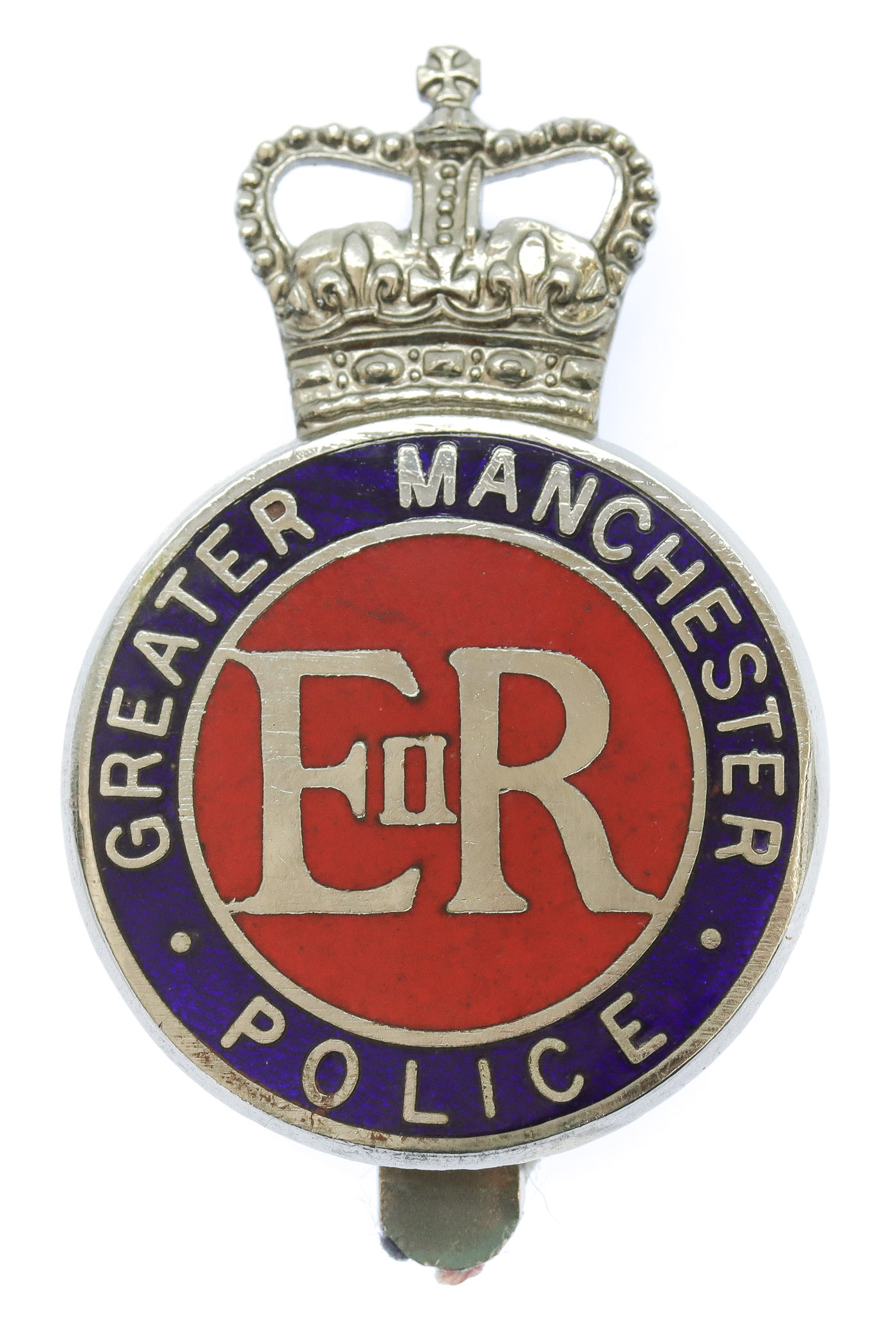 Greater Manchester Police Enamelled Cap Badge - Queen's Crown