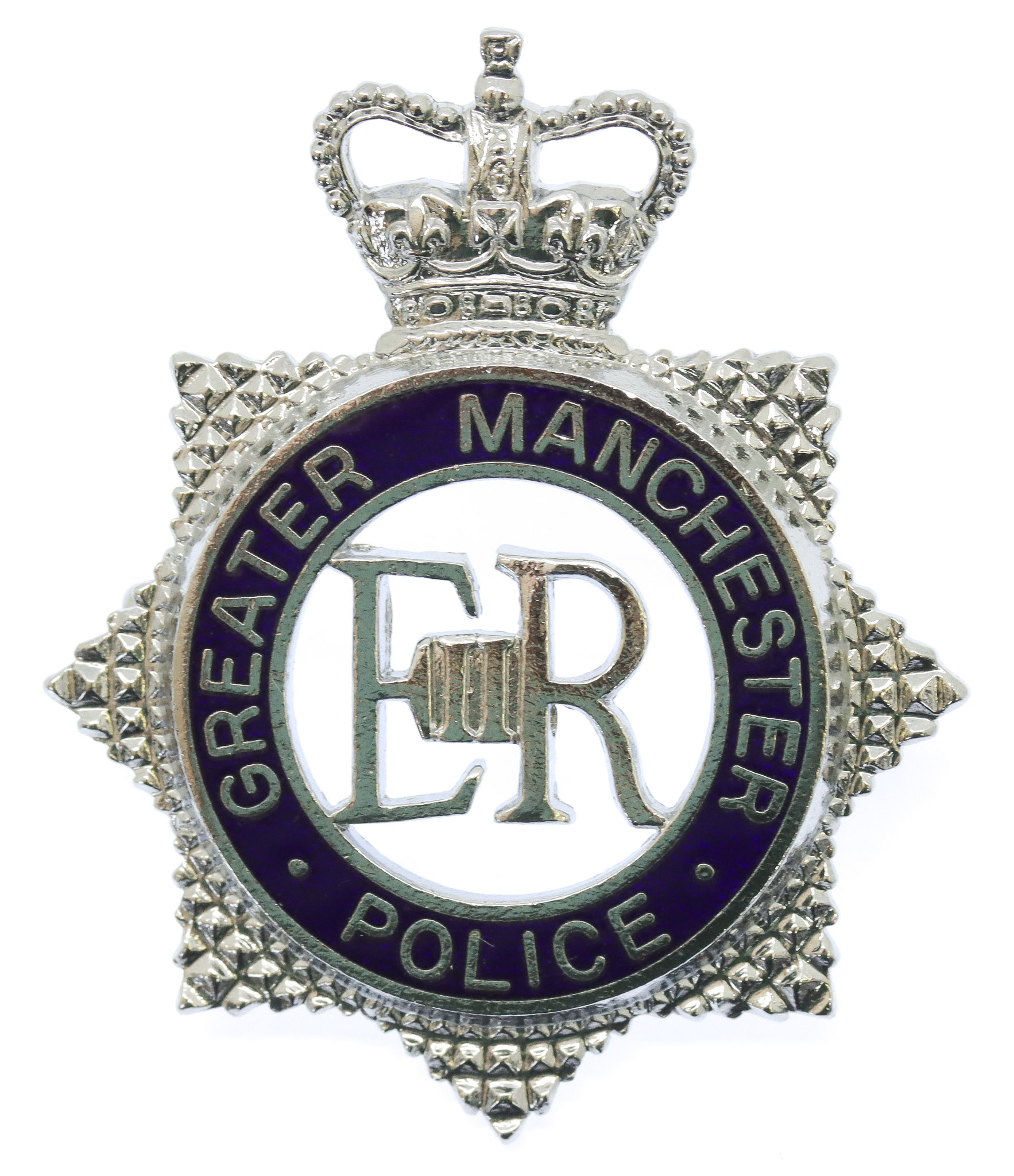 Greater Manchester Police Senior Officer's  Enamelled Cap Badge - Queen's Crown
