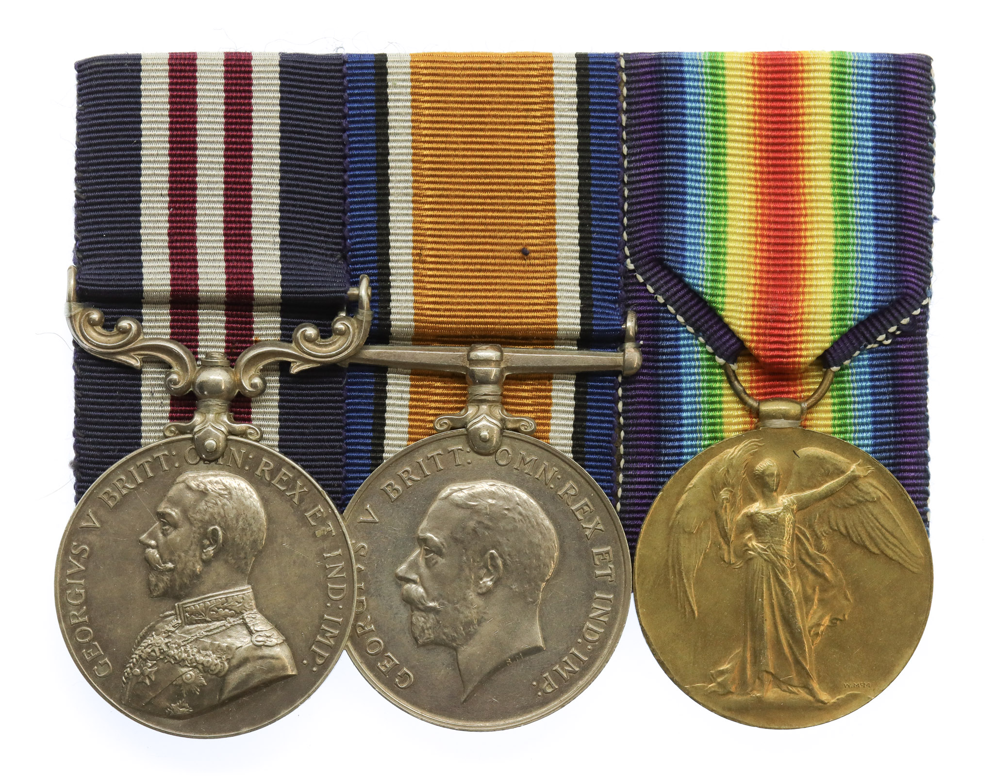 WW1 Military Medal, British War and Victory Medal Group of Three - Pte. F.W. Tanner, Royal Army Medical Corps