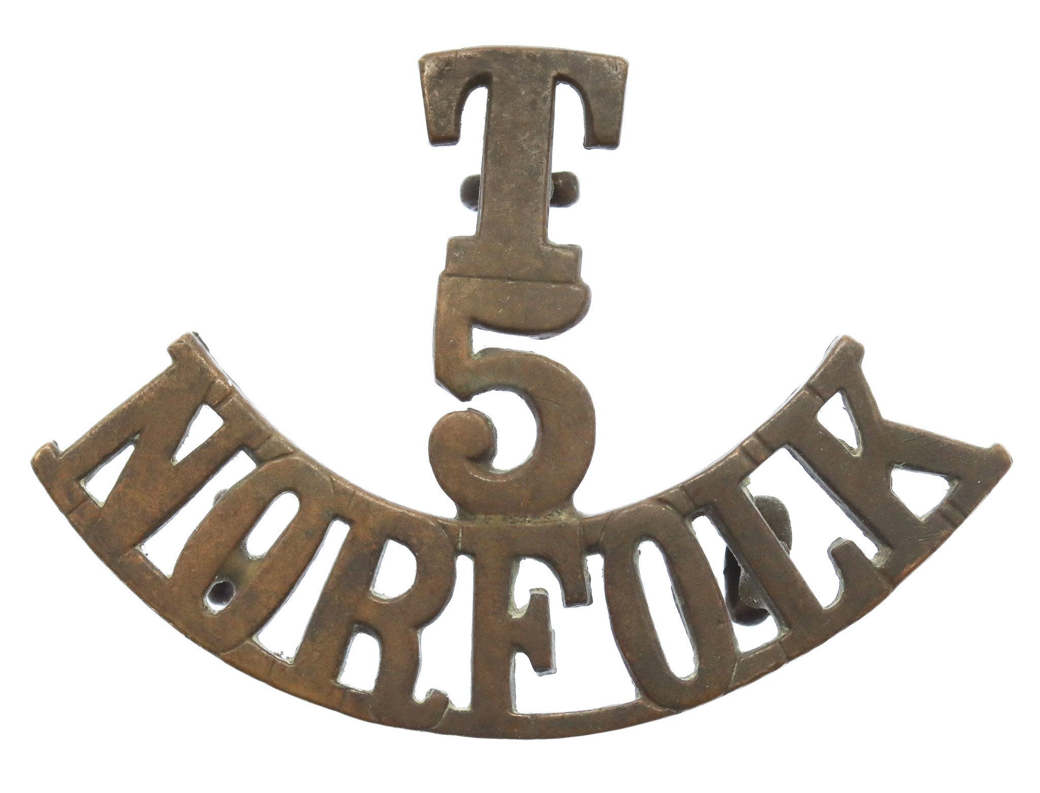 5th Territorial Bn. Norfolk Regiment (T/5/NORFOLK) Shoulder Title