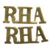 Pair of Royal Horse Artillery (R.H.A.) Shoulder Titles