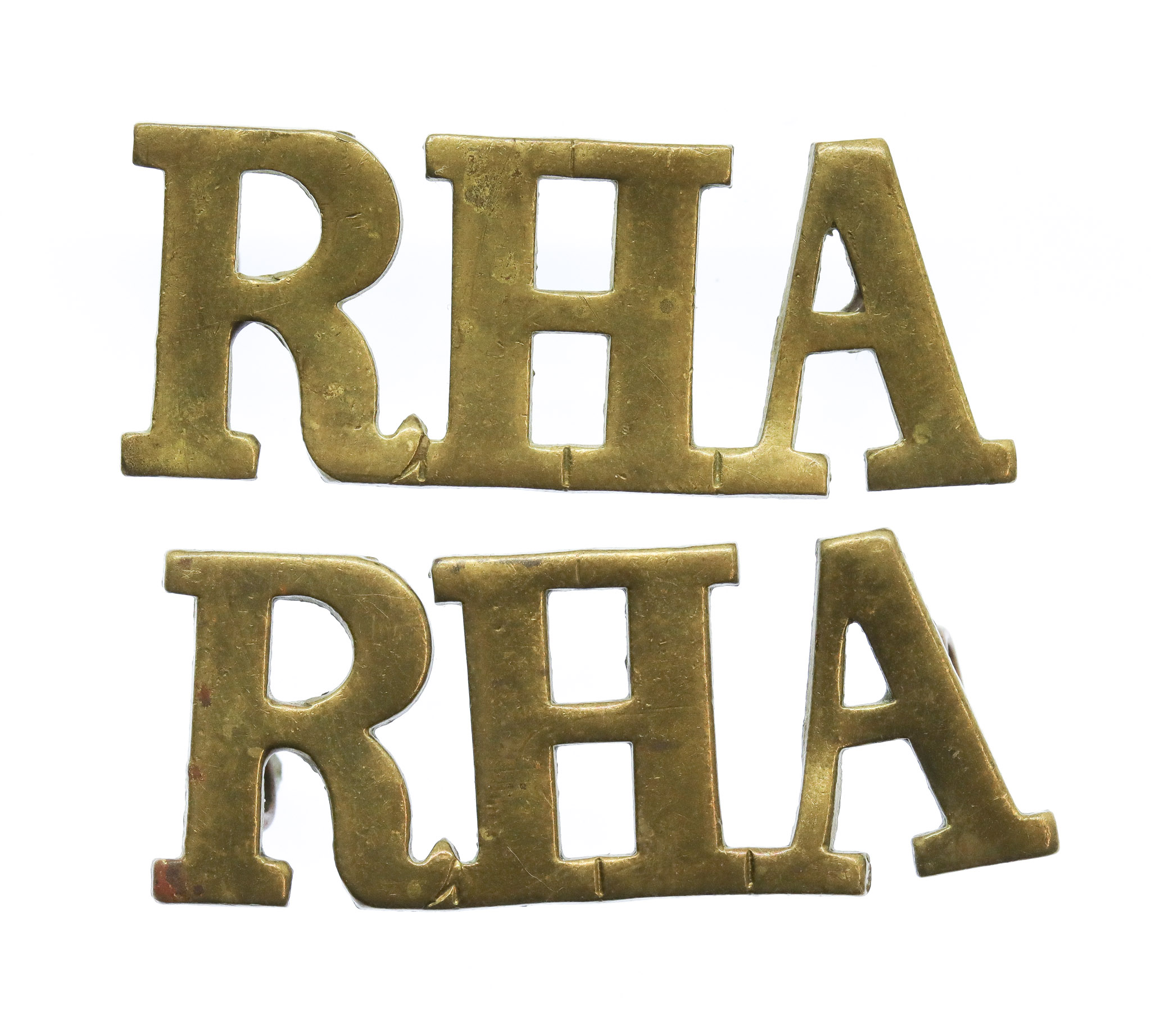 Pair of Royal Horse Artillery (R.H.A.) Shoulder Titles