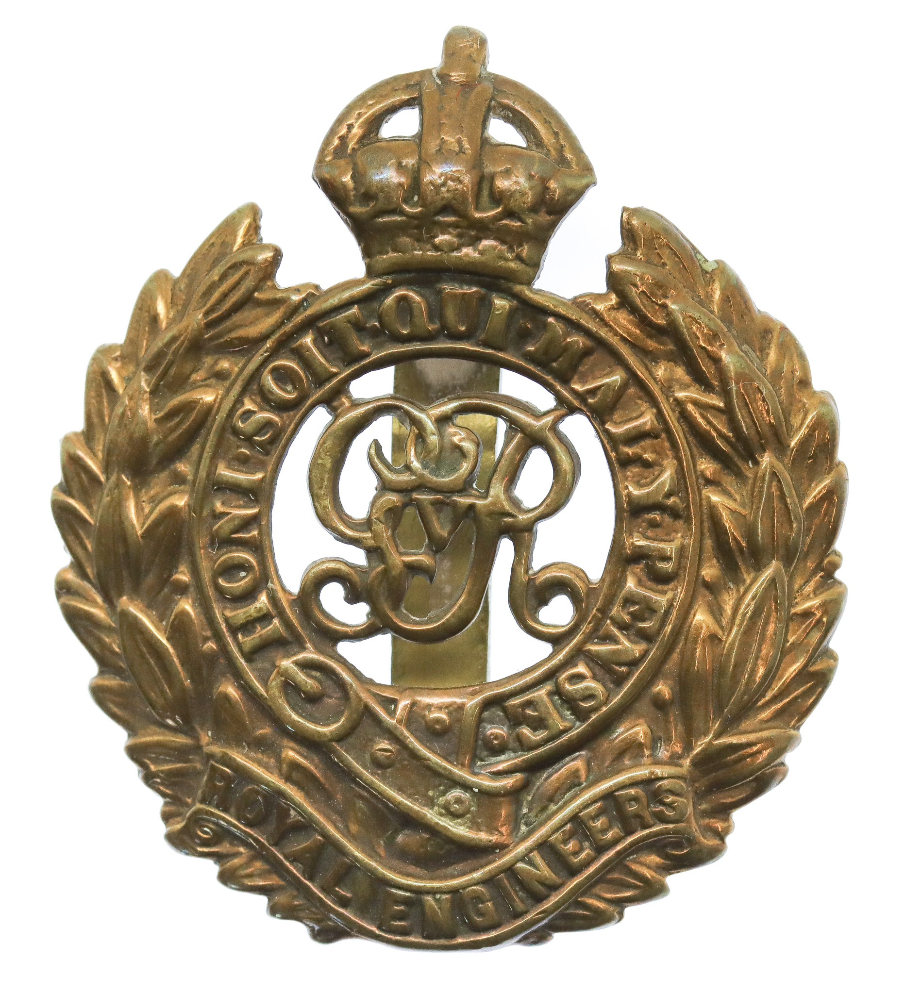 George V Royal Engineers Cap Badge