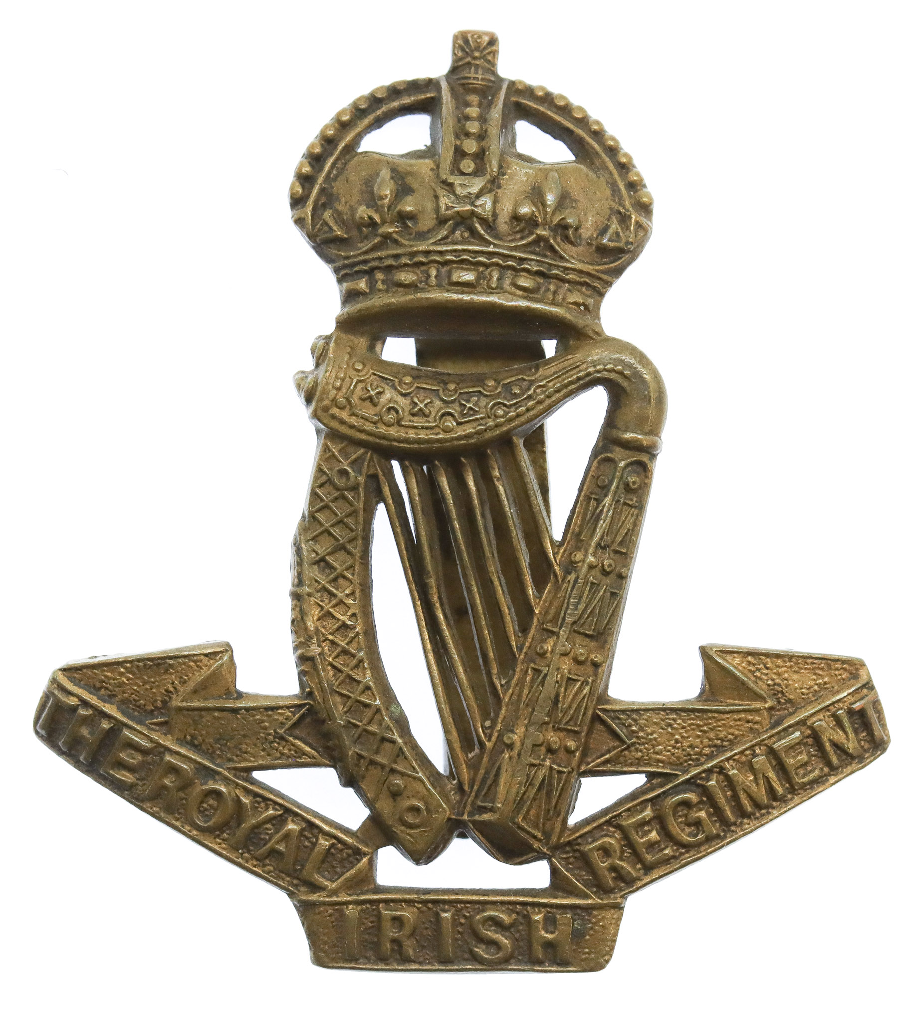 Royal Irish Regiment Cap Badge - King's Crown