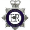 Sussex Police Senior Officer's Enamelled Cap Badge - Queen's Crown