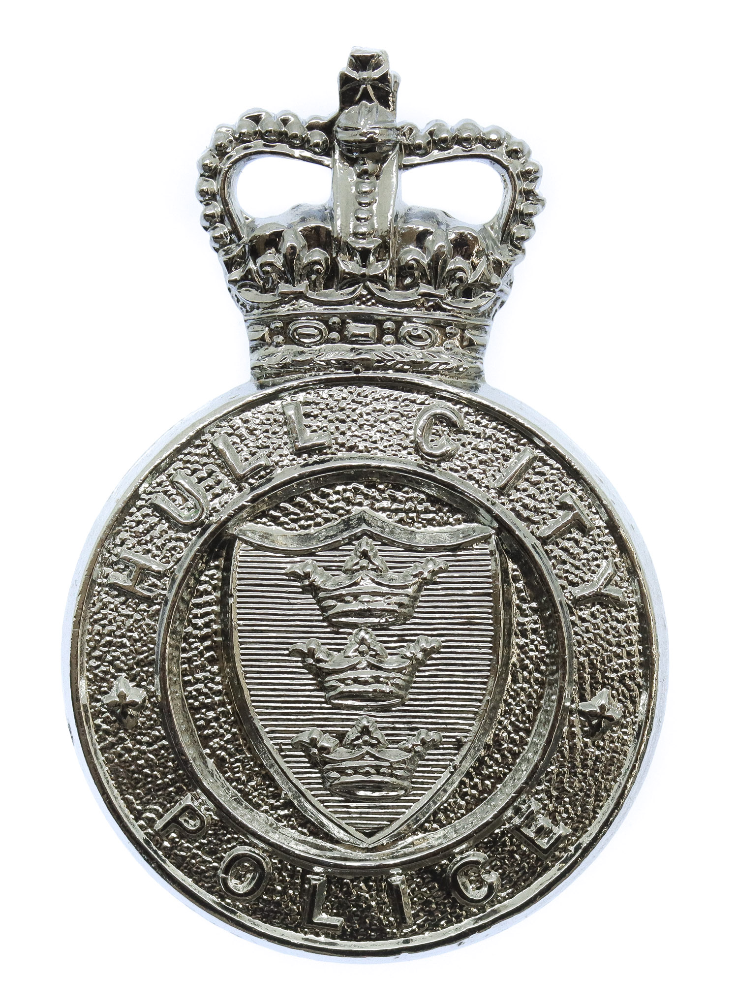 Hull City Police Cap Badge - Queen's Crown 