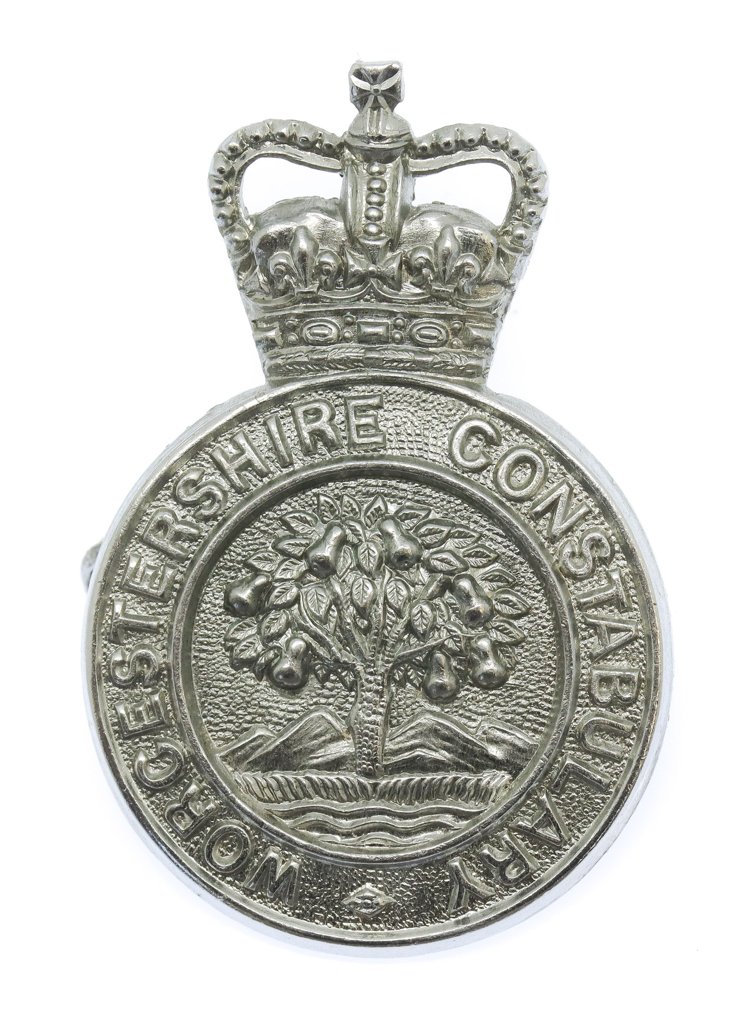Worcestershire Constabulary Cap Badge - Queen's Crown
