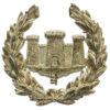 Gibraltar Police Silver Plated Wreath Helmet Plate