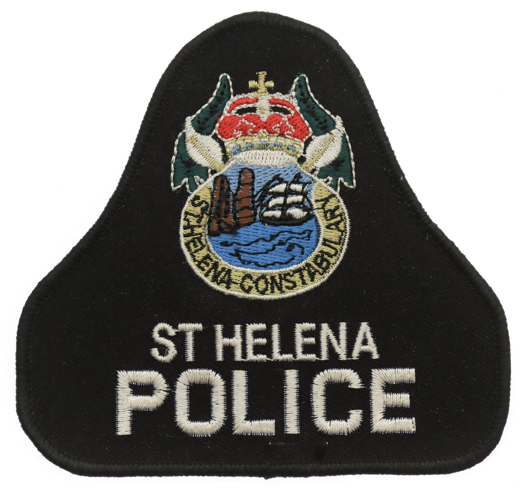 St. Helena Constabulary Police Cloth Bell Patch Badge
