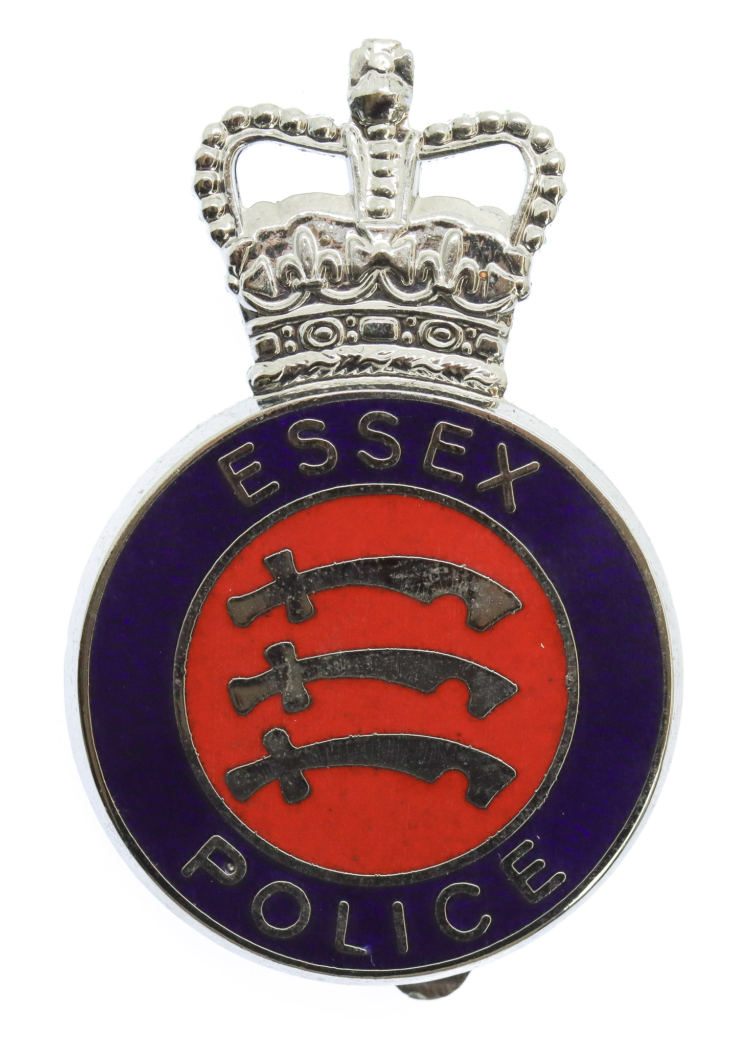Essex Police Enamelled Cap Badge - Queen's Crown